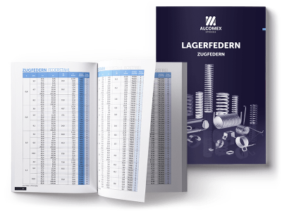 Zugfedern Sortiment / Zugfedern Katalog