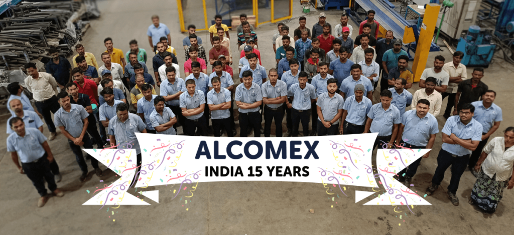 15 years alcomex india header